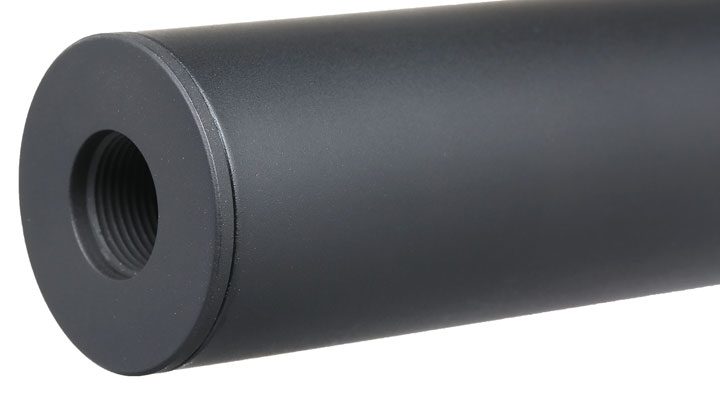 APS Sub-Sonic Aluminium Suppressor 190 x 33mm 14mm+ / 14mm- schwarz Bild 5