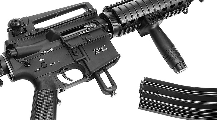 SRC SR4 RIS Carbine Vollmetall CO2 Non-Blow-Back 6mm BB schwarz Bild 6