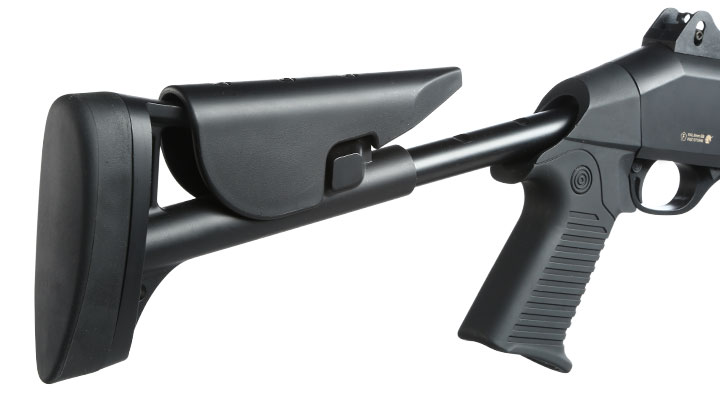 Nuprol Sierra Storm Bravo Tactical Tri-Barrel Shotgun Flex Stock Polymer Springer 6mm BB schwarz Bild 9