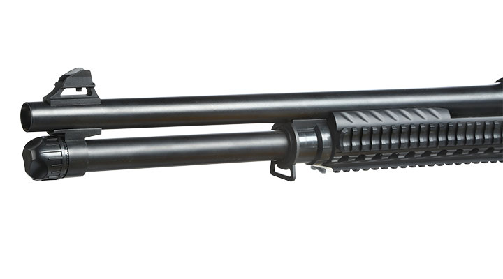 Nuprol Sierra Storm Charlie Tactical Tri-Barrel Shotgun Polymer Springer 6mm BB schwarz Bild 5