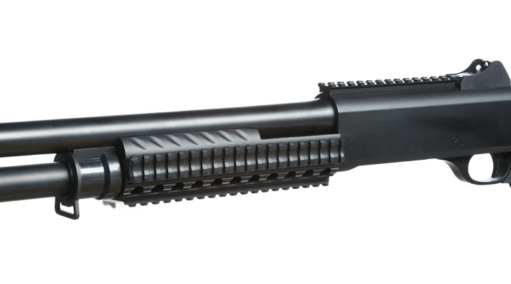 Nuprol Sierra Storm Charlie Tactical Tri-Barrel Shotgun Polymer Springer 6mm BB schwarz Bild 6