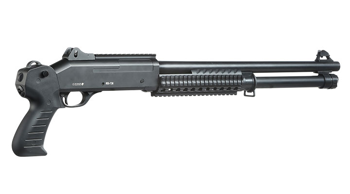 Nuprol Sierra Storm Charlie Tactical Tri-Barrel Shotgun Vollmetall Springer 6mm BB schwarz Bild 3