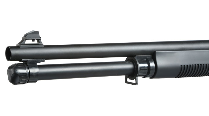 Nuprol Sierra Storm Charlie Tri-Barrel Shotgun Vollmetall Springer 6mm BB schwarz Bild 6