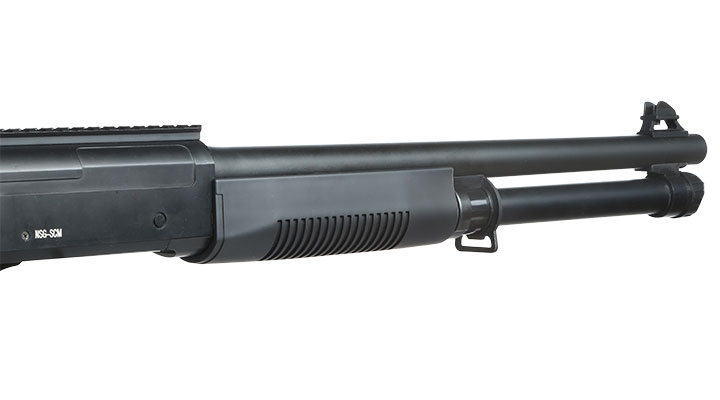 Nuprol Sierra Storm Charlie Tri-Barrel Shotgun Vollmetall Springer 6mm BB schwarz Bild 7