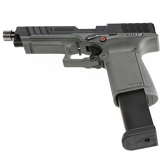 G&G GTP9 Polymer GBB 6mm BB grau / schwarz inkl. Pistolenkoffer Bild 6