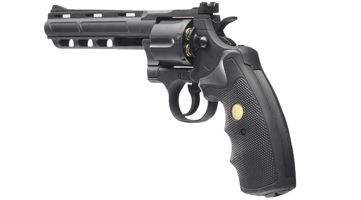 King Arms .357 Magnum Custom I 6 Zoll Revolver Vollmetall CO2 6mm BB schwarz Bild 3