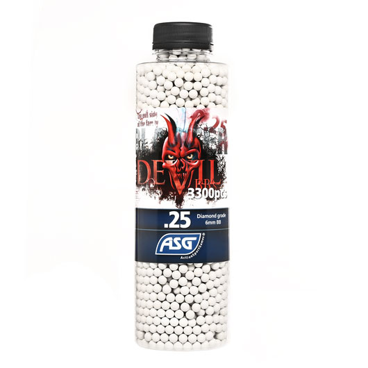 ASG Blaster Devil Diamond Grade BBs 0,25g 3.300er Flasche weiss