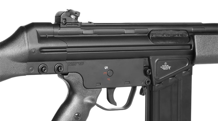 Classic Army G3 SG1 mit Zweibein Vollmetall S-AEG 6mm BB schwarz Bild 8
