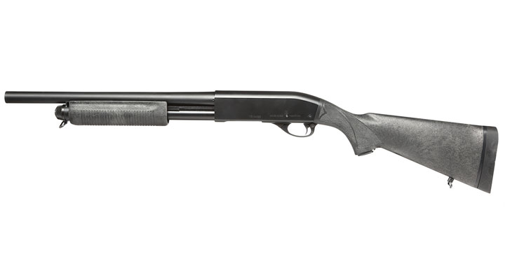 Maruzen M870 Standard Pump Action Gas Shotgun mit Hlsenauswurf 6mm BB schwarz Bild 1