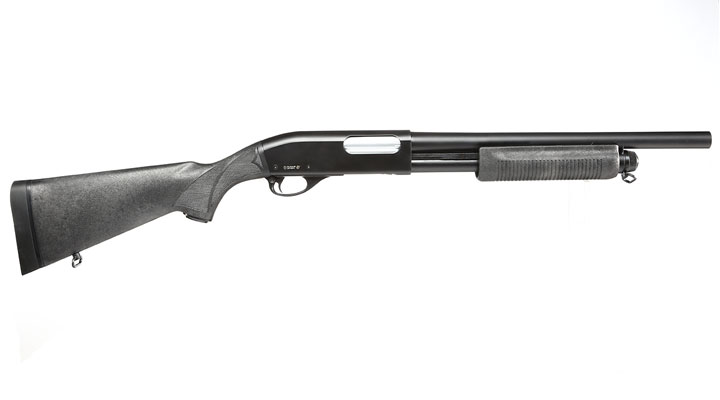 Maruzen M870 Standard Pump Action Gas Shotgun mit Hlsenauswurf 6mm BB schwarz Bild 2