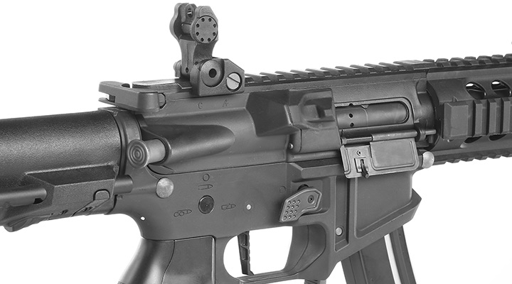 King Arms PDW 9mm SBR Shorty Polymergehuse S-AEG 6mm BB schwarz Bild 8