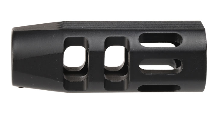 APS Evo Tech 1.1 Aluminium Flash-Hider schwarz 14mm- Bild 3