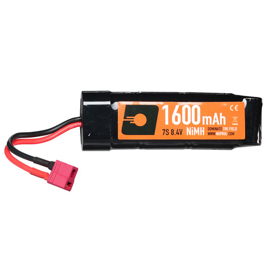 Nuprol Akku 8.4V 1600mAh NiMH Small-Type mit Deans Anschluss Bild 1