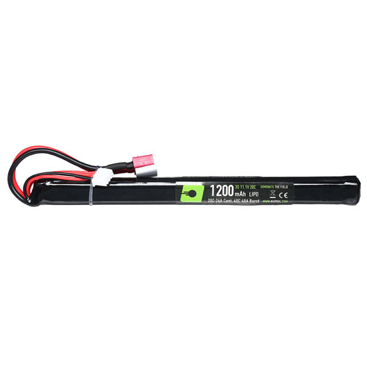 Nuprol Power Series LiPo Akku 11,1V 1200mAh 20C / 40C Slim Stick-Type m. Deans Anschluss Bild 1