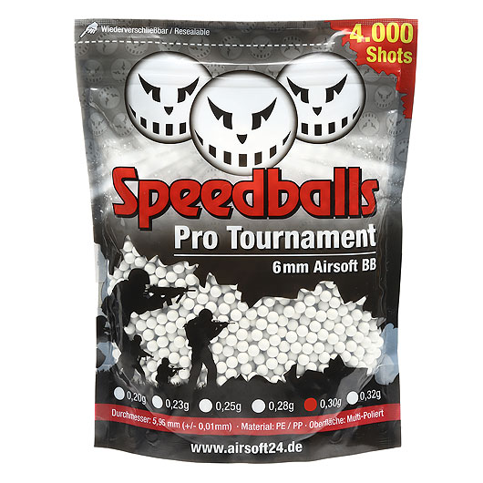 Speedballs Pro Tournament BBs 0.30g 4.000er Beutel weiss