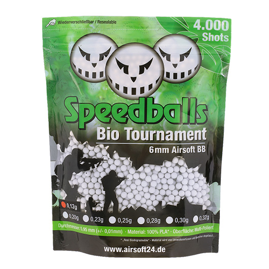 Speedballs Bio Tournament BBs 0.12g 4.000er Beutel elfenbein