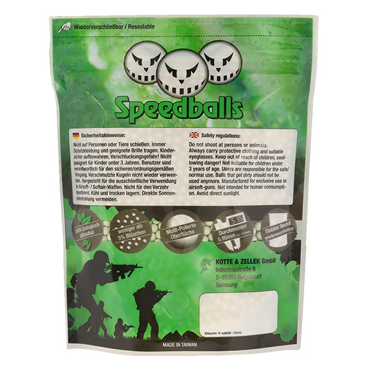 Speedballs Bio Tournament BBs 0.12g 4.000er Beutel elfenbein Bild 1