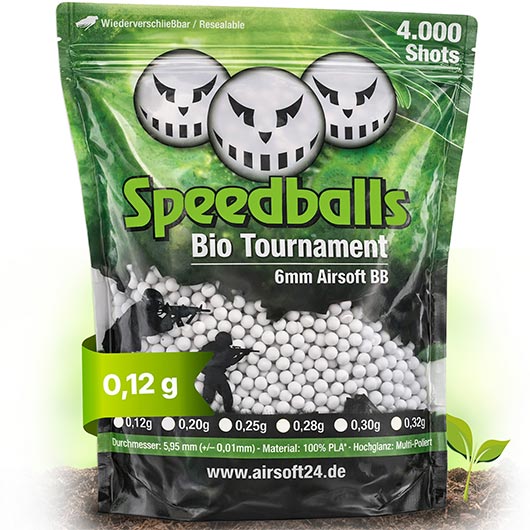 Speedballs Bio Tournament BBs 0.12g 4.000er Beutel elfenbein