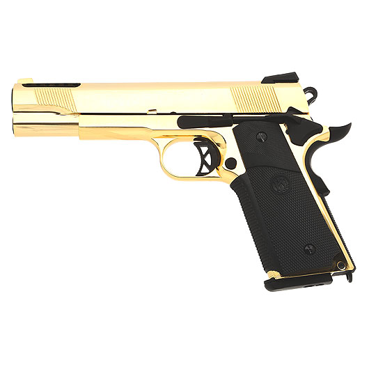 KLI M1911 V12 Vollmetall GBB 6mm BB Plated Gold-Finish - Luxury Edition Bild 1