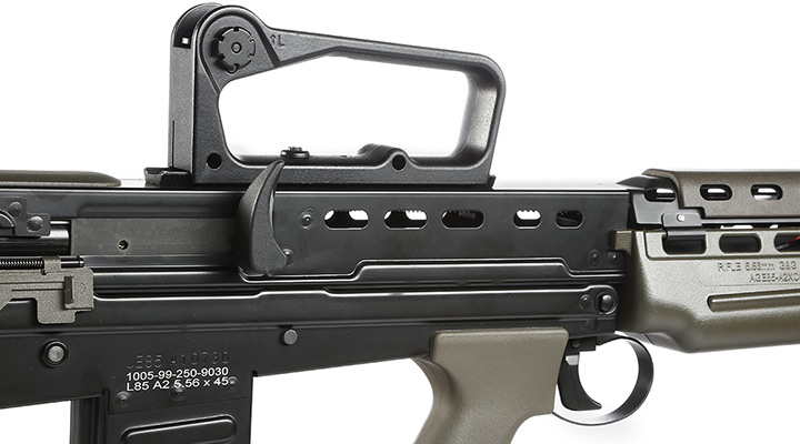 G&G L85 Carbine ETU-Mosfet BlowBack Vollmetall S-AEG 6mm BB oliv / schwarz Bild 7
