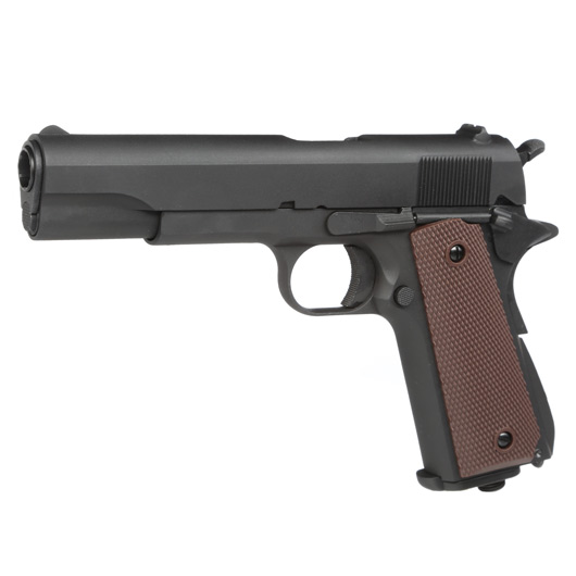 KLI M1911-A1 Vollmetall CO2 BlowBack 6mm BB schwarz