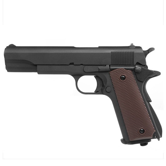 KLI M1911-A1 Vollmetall CO2 BlowBack 6mm BB schwarz Bild 1