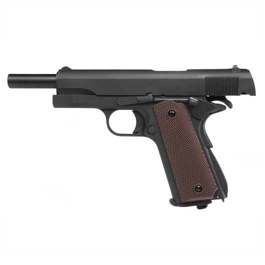 KLI M1911-A1 Vollmetall CO2 BlowBack 6mm BB schwarz Bild 2