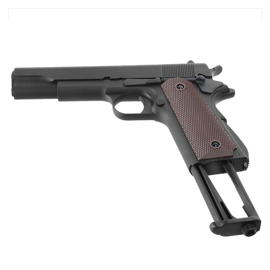 KLI M1911-A1 Vollmetall CO2 BlowBack 6mm BB schwarz Bild 5