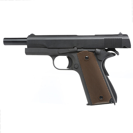 KLI M1911A1 Vollmetall GBB 6mm BB schwarz Bild 2