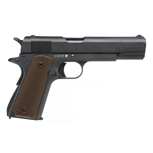 KLI M1911A1 Vollmetall GBB 6mm BB schwarz Bild 3