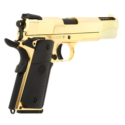 KLI M1911 V12 Vollmetall GBB 6mm BB Plated Gold-Finish Bild 4