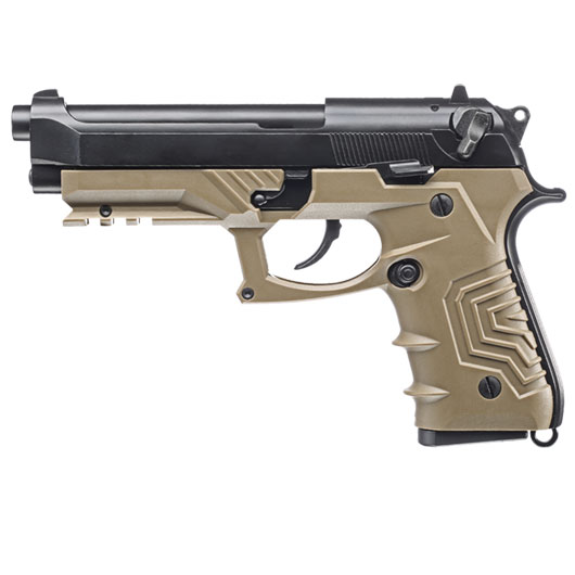 Ersatzteilset HFC M92 GripTac Vollmetall GBB 6mm BB coyote inkl. Pistolenkoffer Bild 1