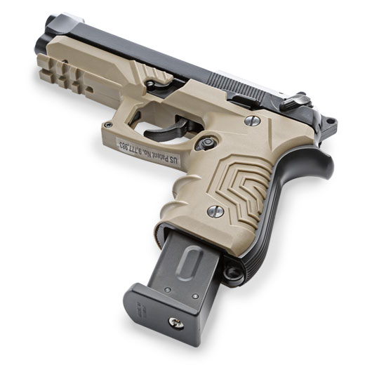 Ersatzteilset HFC M92 GripTac Vollmetall GBB 6mm BB coyote inkl. Pistolenkoffer Bild 6