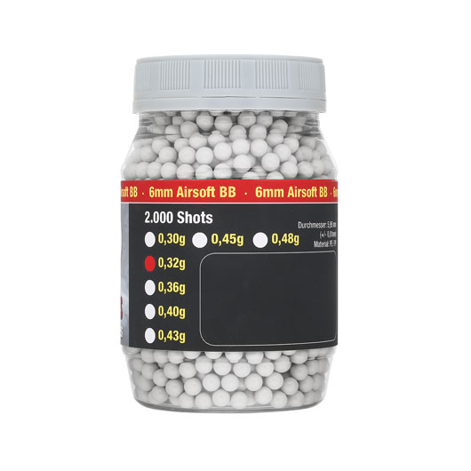 Speedballs Sniper Series BBs 0.32g 2.000er Container Airsoftkugeln wei Bild 1