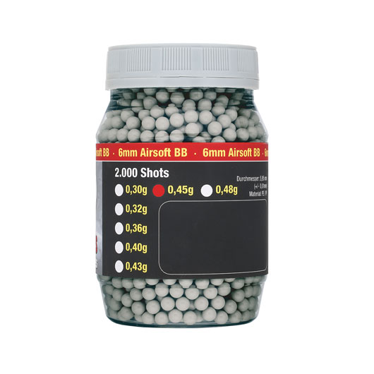 Speedballs Sniper Series BBs 0.45g 2.000er Container Airsoftkugeln elfenbein Bild 1