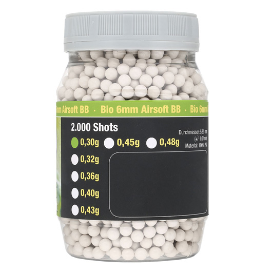 Speedballs Bio Tournament BBs 0.30g 2.000er Container weiss Bild 1