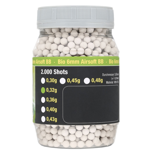 Speedballs Bio Tournament BBs 0.32g 2.000er Container wei Bild 1