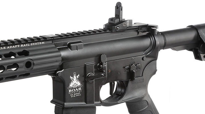 APS M4 12,5 Zoll KeyMod ASR-Series Vollmetall BlowBack S-AEG 6mm BB schwarz Bild 7