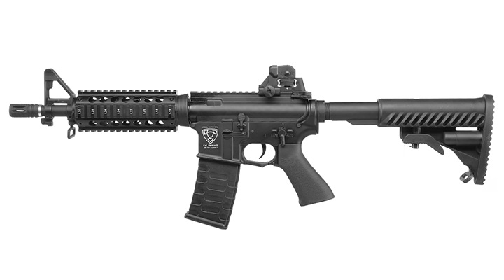 APS M4 CQB ASR-Series Vollmetall BlowBack S-AEG 6mm BB schwarz Bild 1