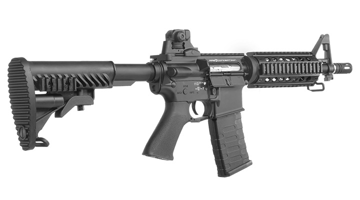 APS M4 CQB ASR-Series Vollmetall BlowBack S-AEG 6mm BB schwarz Bild 3