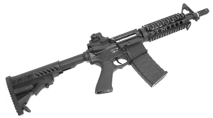 APS M4 CQB ASR-Series Vollmetall BlowBack S-AEG 6mm BB schwarz Bild 5