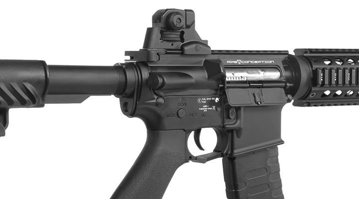 APS M4 CQB ASR-Series Vollmetall BlowBack S-AEG 6mm BB schwarz Bild 8