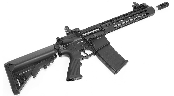 APS M4 10 Zoll KeyMod Spyder ASR-Series Vollmetall BlowBack S-AEG 6mm BB schwarz Bild 4