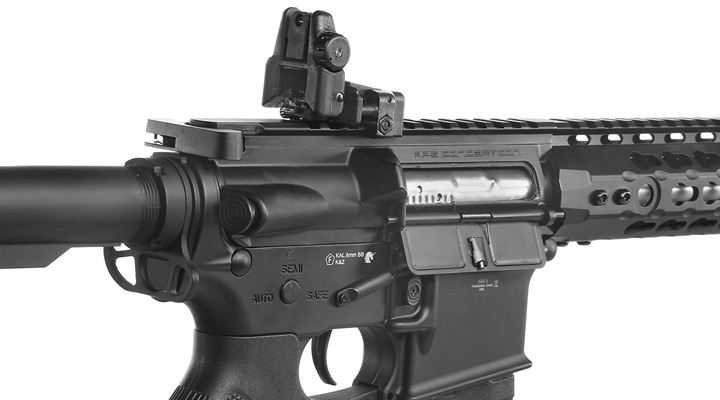 APS M4 10 Zoll KeyMod Spyder ASR-Series Vollmetall BlowBack S-AEG 6mm BB schwarz Bild 8