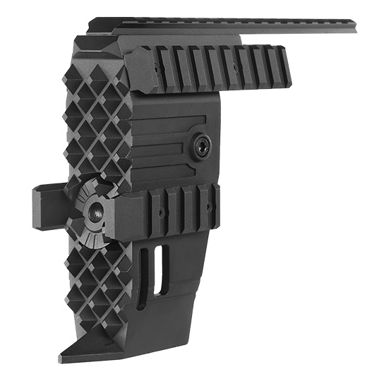 Nitro. Vo Strike Aluminium Front Rail System f. TM P90-TR S-AEG Gewehre schwarz
