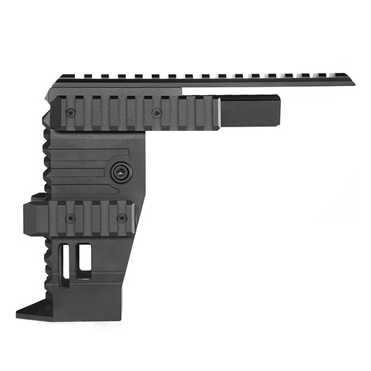 Nitro. Vo Strike Aluminium Front Rail System f. TM P90-TR S-AEG Gewehre schwarz Bild 1