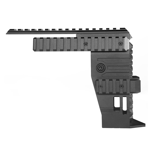 Nitro. Vo Strike Aluminium Front Rail System f. TM P90-TR S-AEG Gewehre schwarz Bild 2