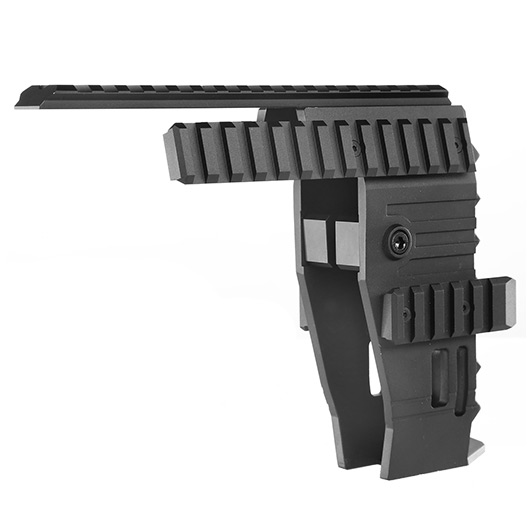 Nitro. Vo Strike Aluminium Front Rail System f. TM P90-TR S-AEG Gewehre schwarz Bild 3