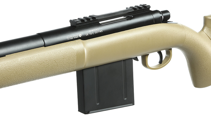 APS M40A3 Bolt Action Snipergewehr Springer 6mm BB Tan Bild 7