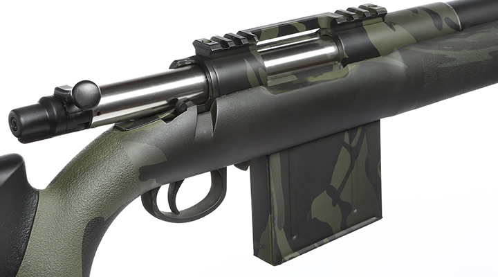 APS M40A3 Bolt Action Snipergewehr Springer 6mm BB Multicam Black Bild 9